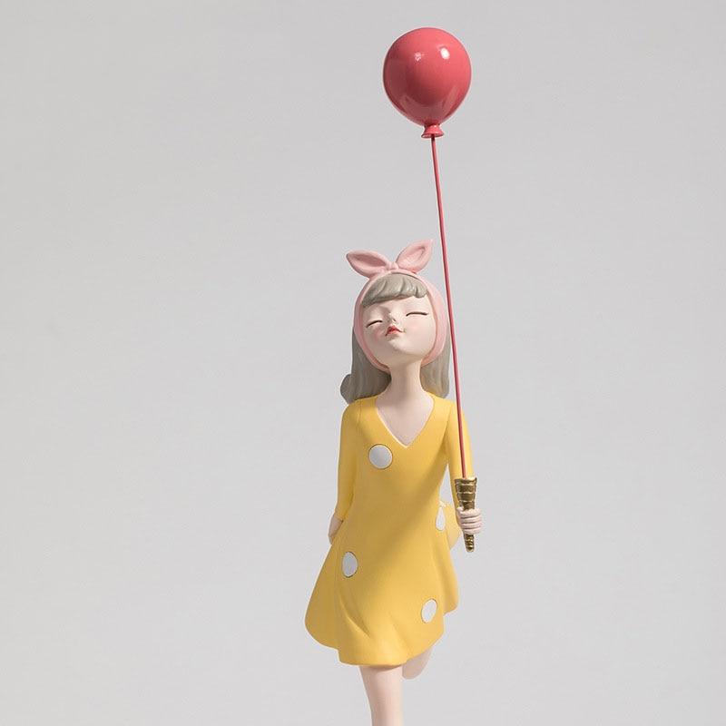 Retro-Stil Mädchen mit Luftballons
