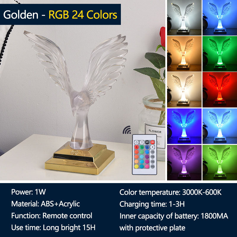 Lámpara de mesa decorativa águila
