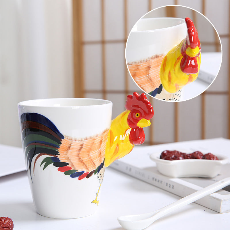 3D Hand-Made Animals Coffee Mug