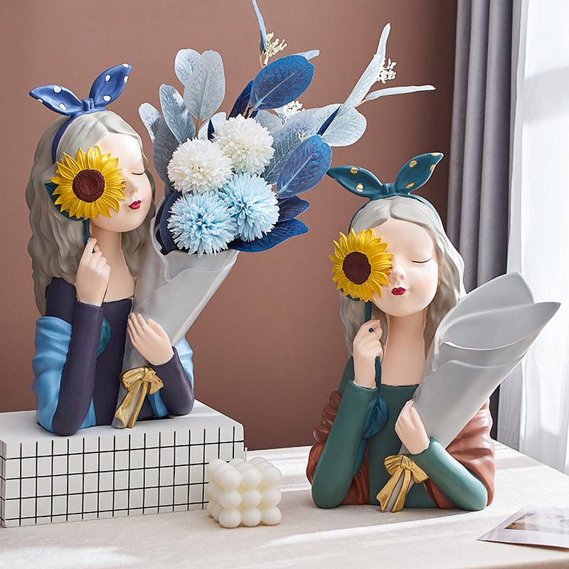 Vase à fleurs ensoleillé
