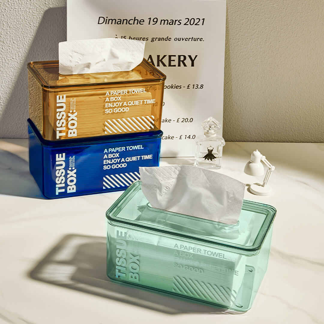 Kreative transparente Tissue-Box