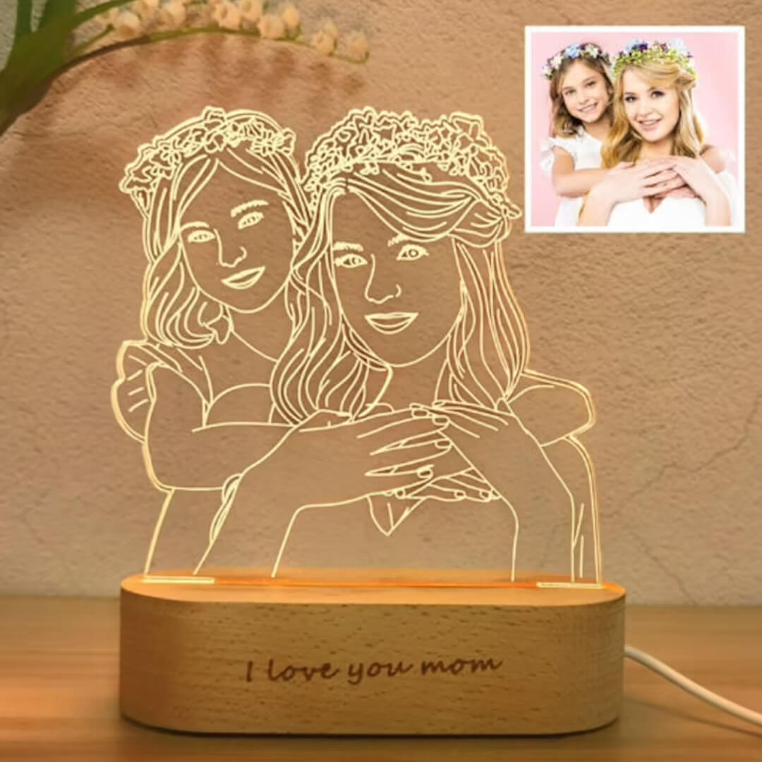 Lampada 3D per foto personalizzate