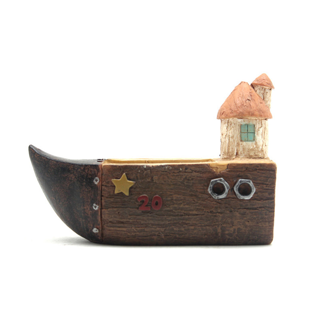 Simulation Woodgrain Plant Pot
