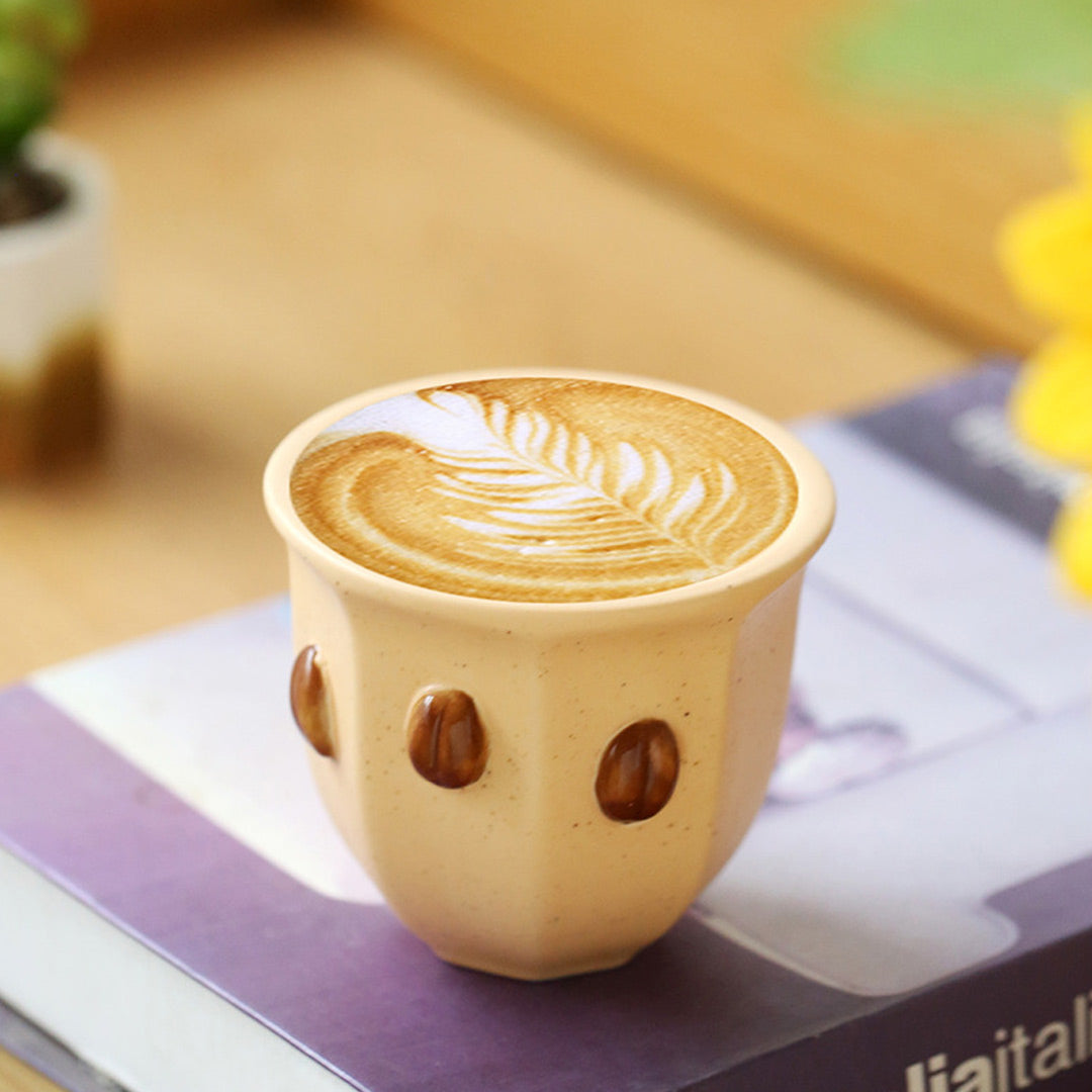Creative Coffee Bean Design Ceramic Coffee Cup