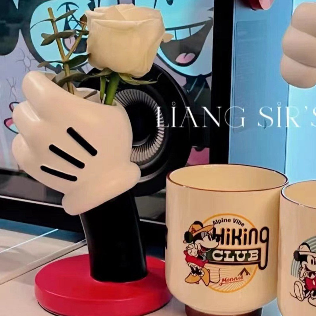 Creative Mickey Gloves Vase Ornament