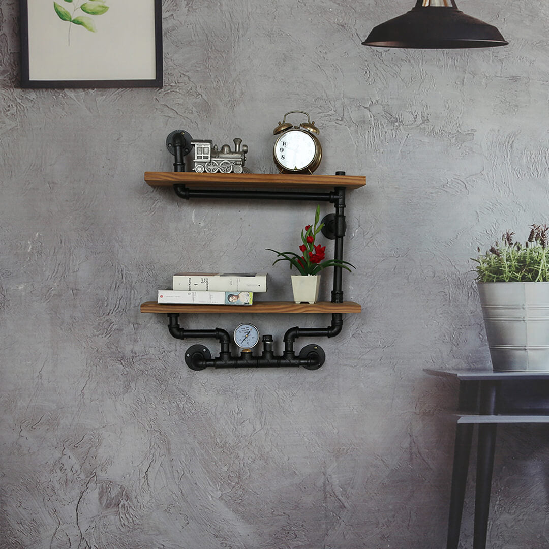 Industrial Style Bookshelf Iron Display Stand