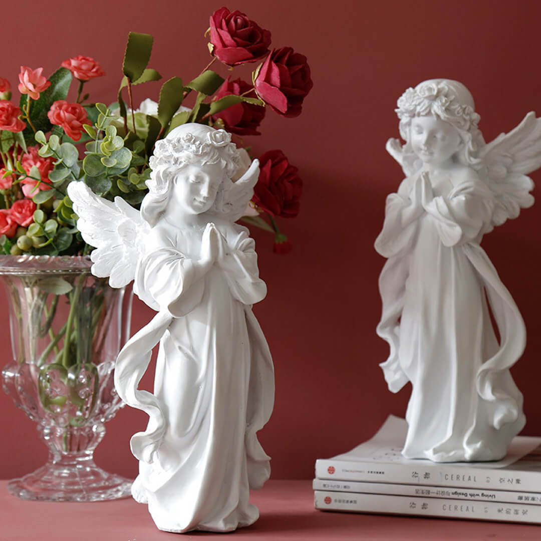 Vintage Pious Praying Angel Decoration