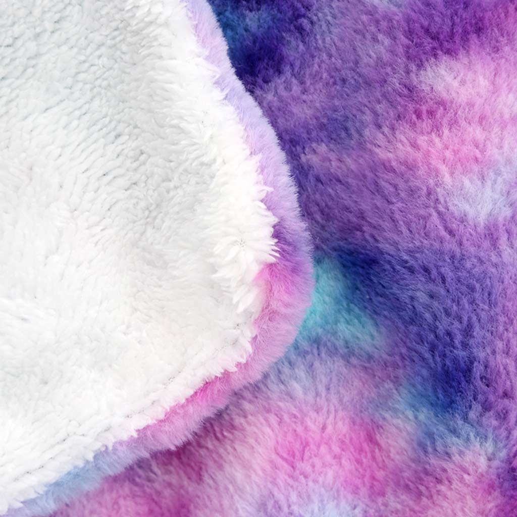 Rainbow Tie-dye Throw Blanket