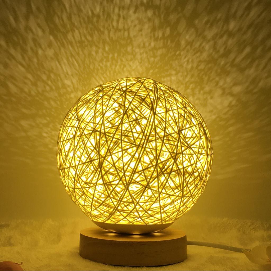 Rattan Ball Moon Light Lamp