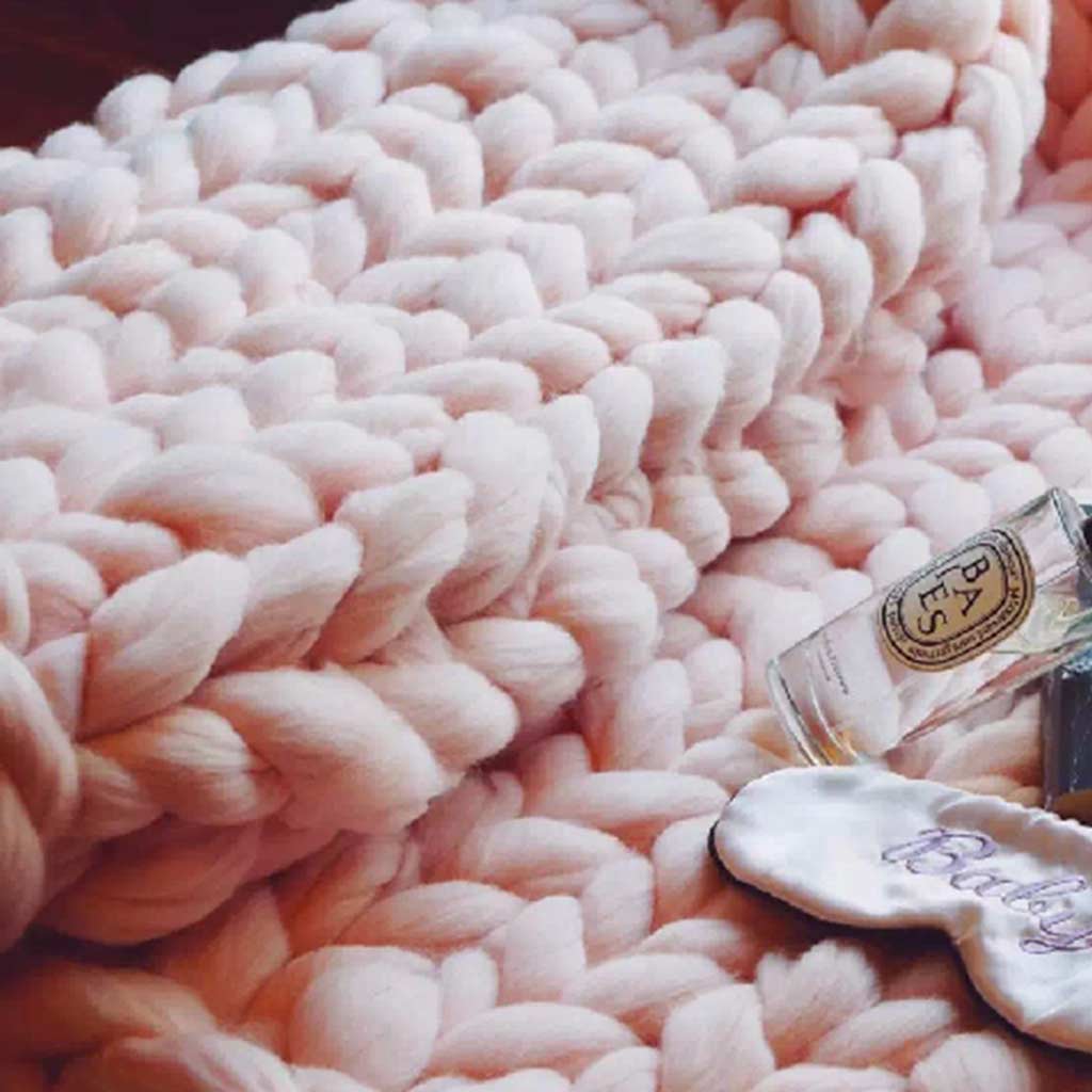 Chunky Knitted Blanket