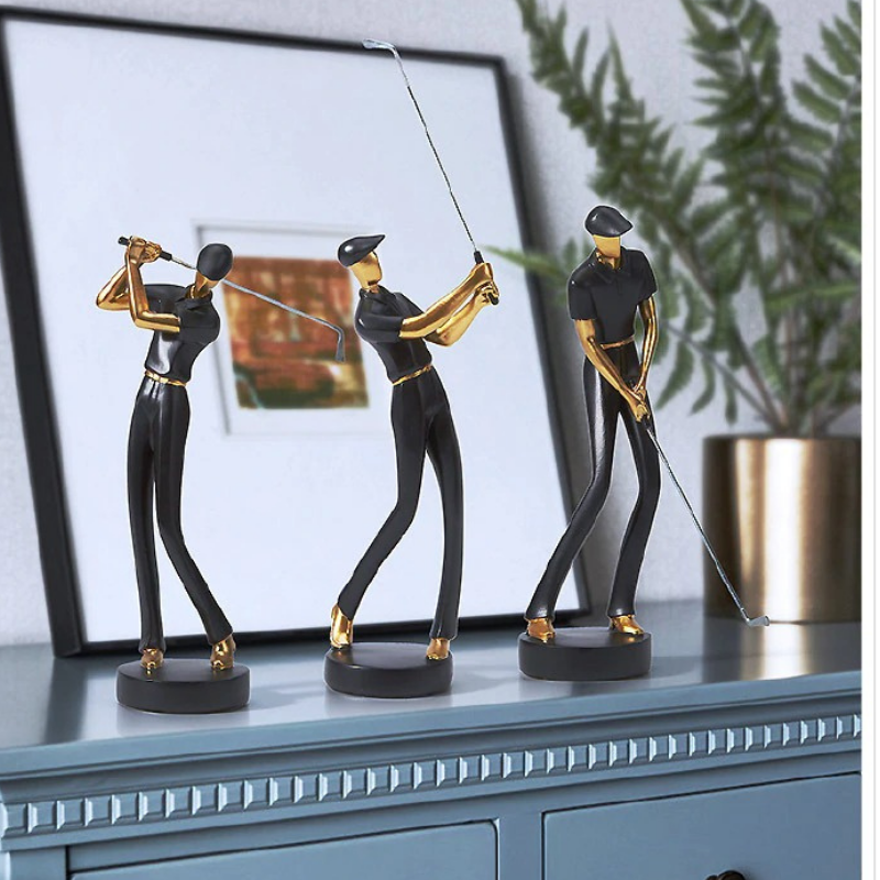 Figurines de golfeur modernes