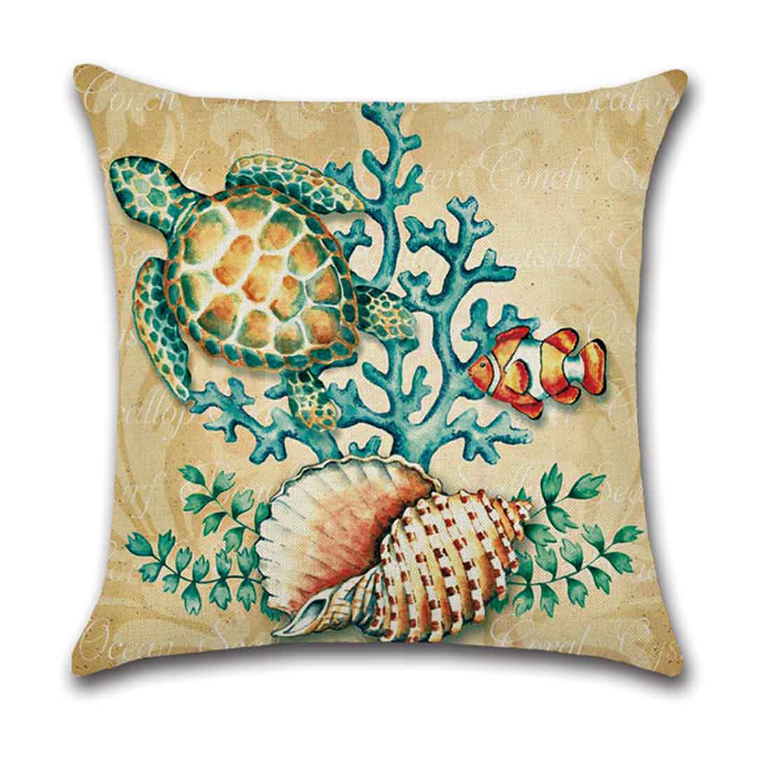 Housses de coussin vie marine