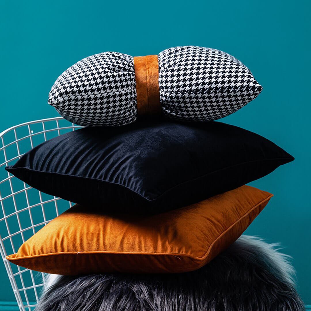 Houndstooth Sofakissenbezüge