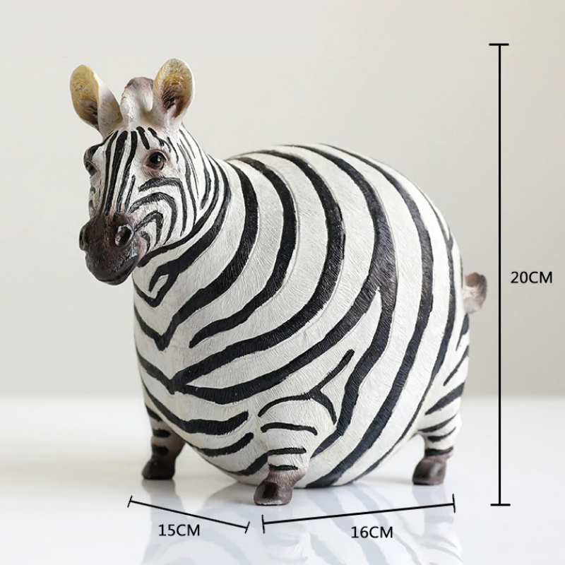 Fette Zebrafiguren