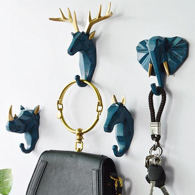 Geometrischer Wandhaken für Wildtiere