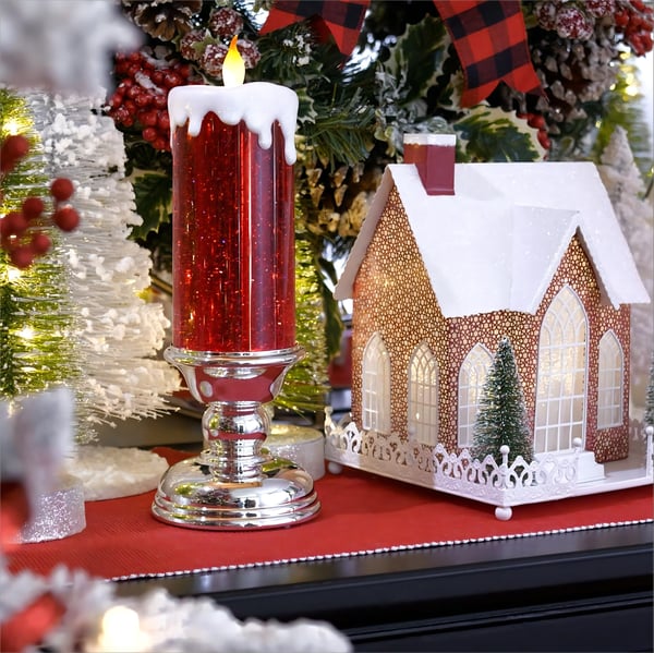 🎄Christmas Hot🎄LED Christmas Candles With Pedestal