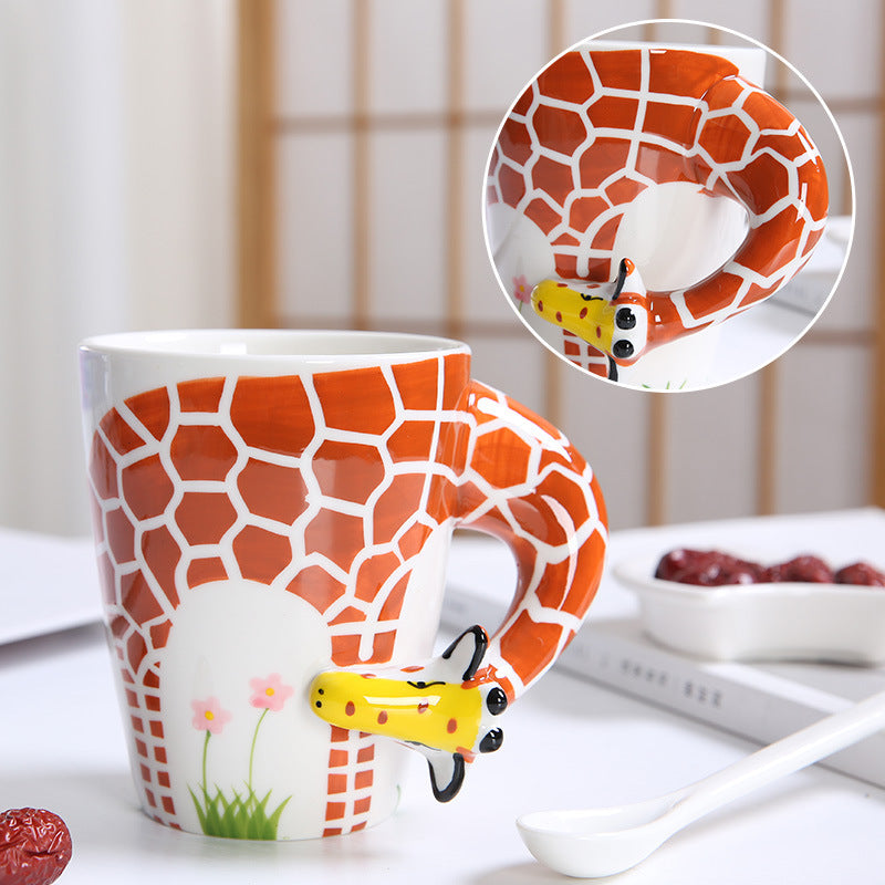 3D Hand-Made Animals Coffee Mug