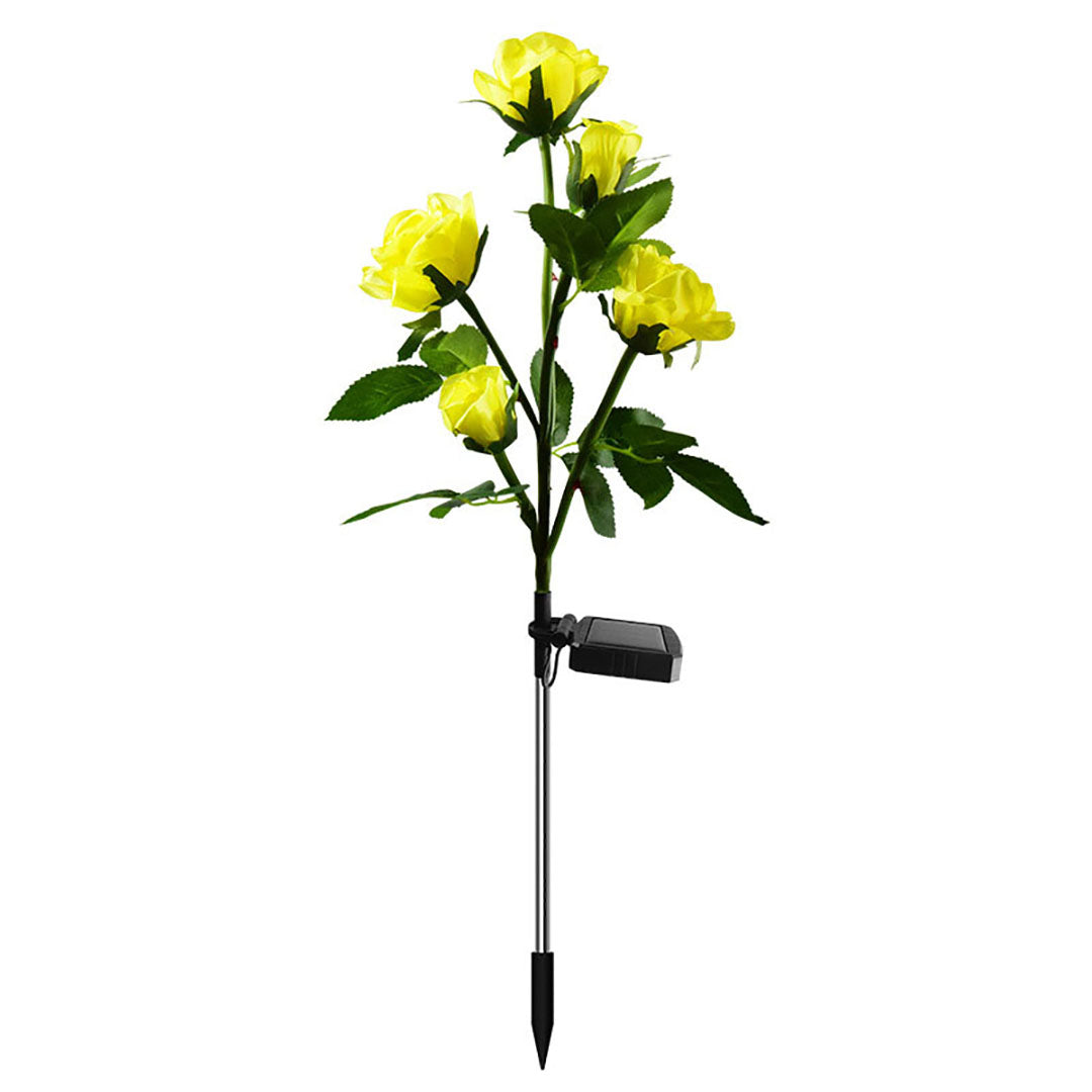 Luces solares LED de rosas