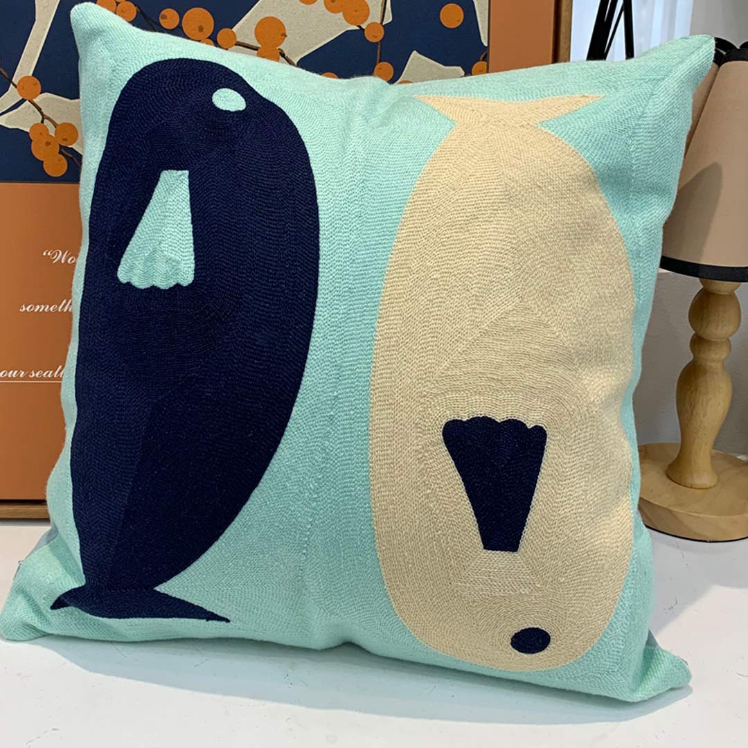 Fundas de cojines bordados