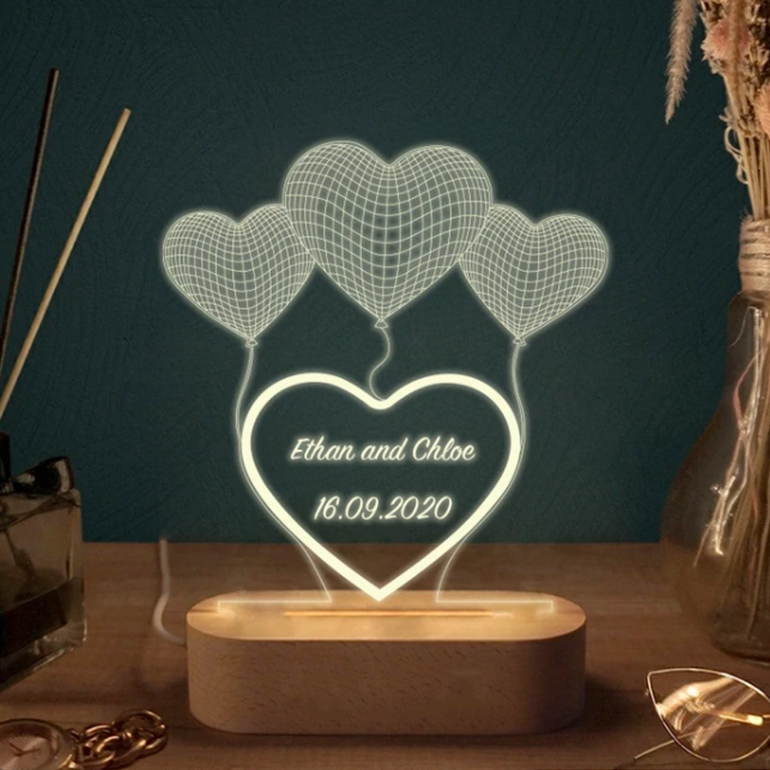 Lámpara de ilusión 3D personalizada
