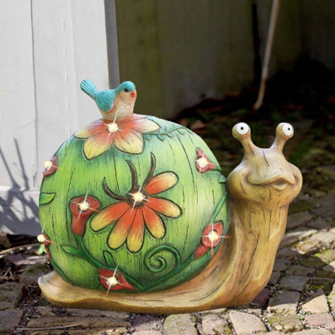 Solar Snail Garden Decoration