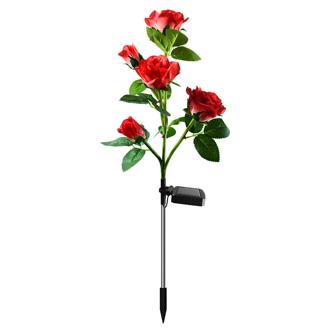 Luces solares LED de rosas