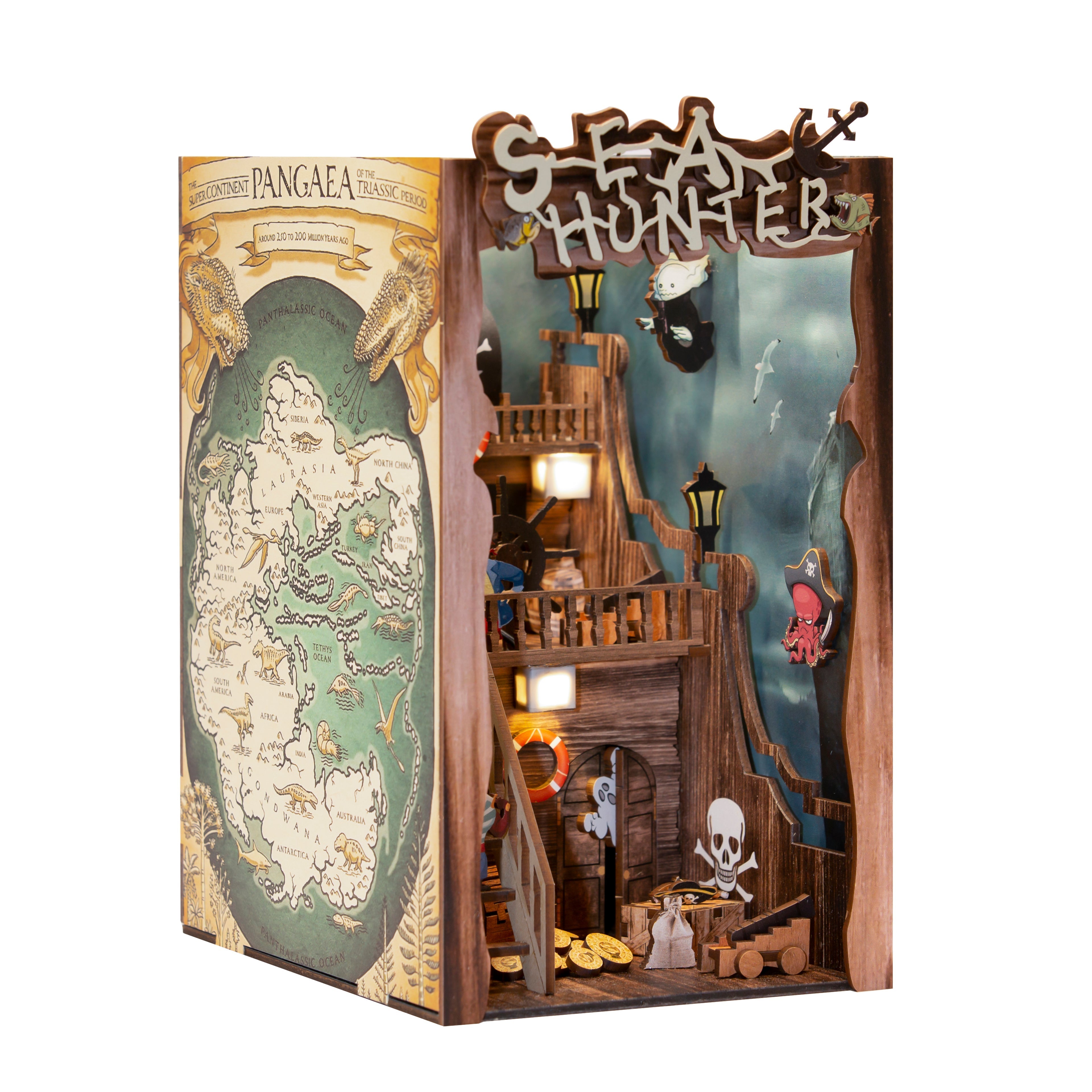 Sea Hunters DIY Book Nook 3D Wooden Puzzle