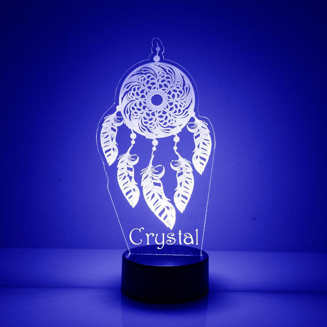 Luz de noche atrapasueños personalizada