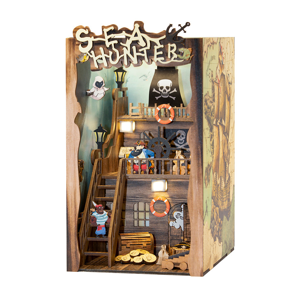 Sea Hunters DIY Book Nook 3D Wooden Puzzle