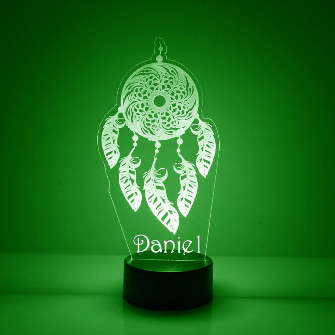 Luz de noche atrapasueños personalizada