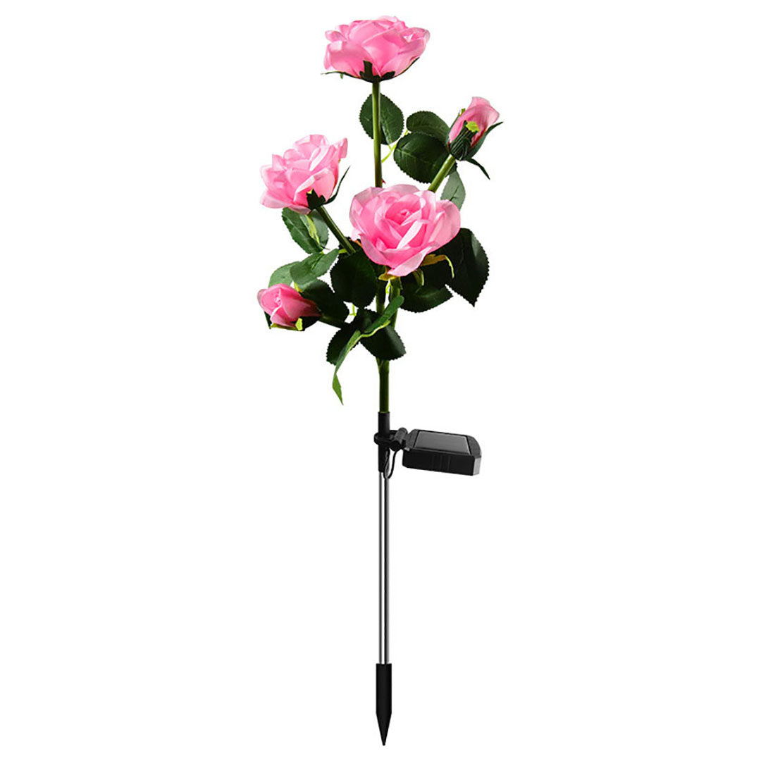 Luces solares LED de rosas