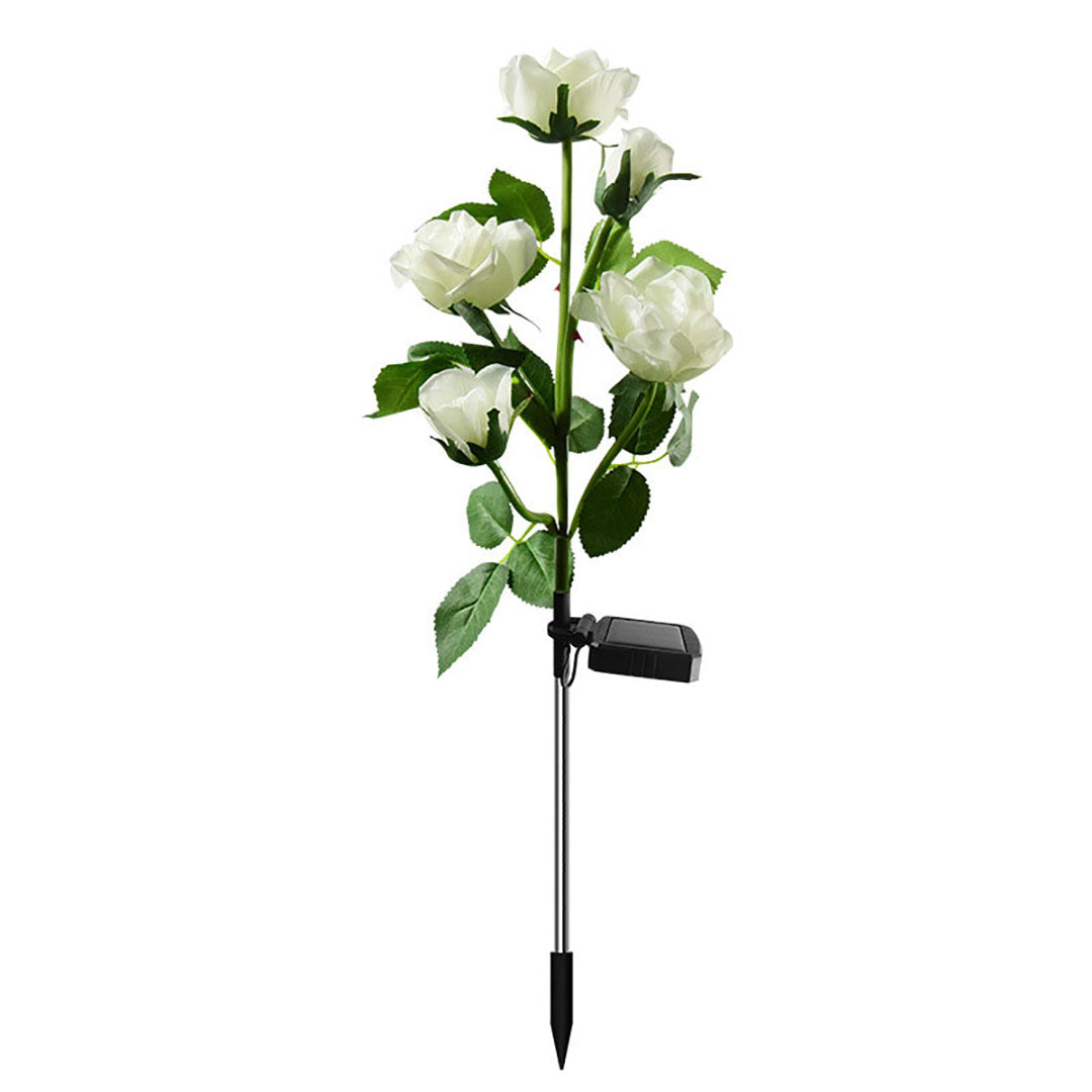 Luces solares LED de rosas