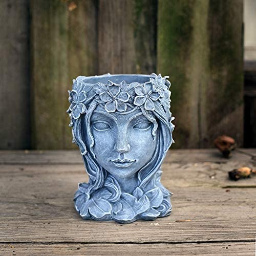 Pot de fleur de visage de fée