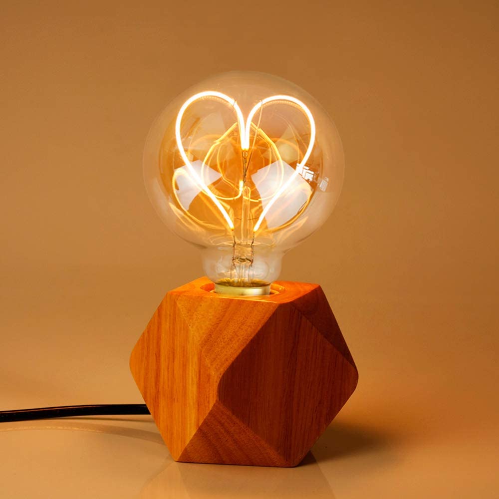 Dimmbarer Lampensockel aus Holz