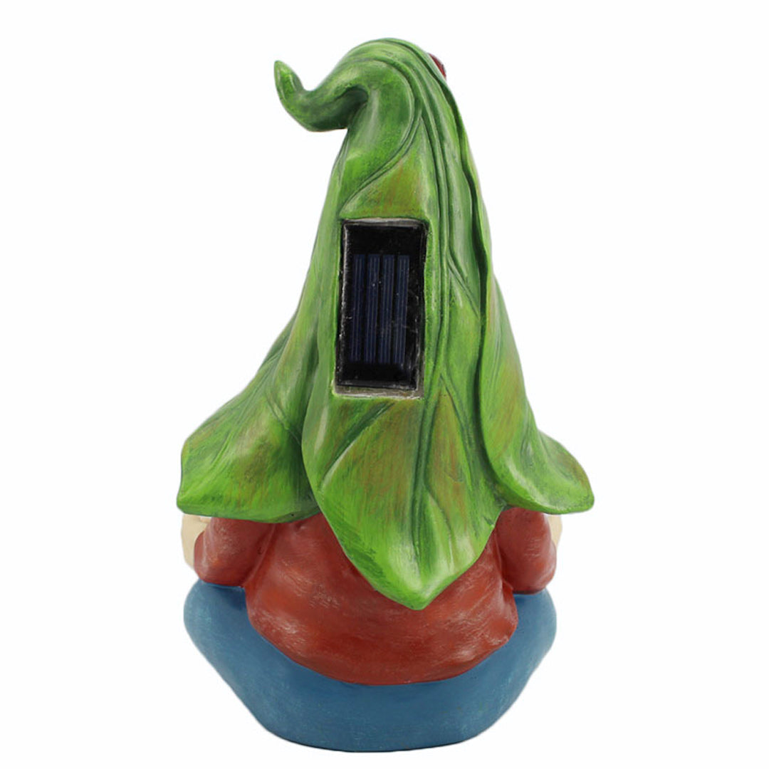 Solar Garden Gnome Statue