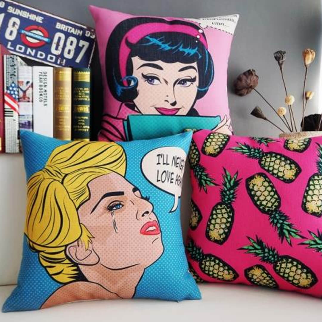 Funda de almohada Monroe creativa moderna
