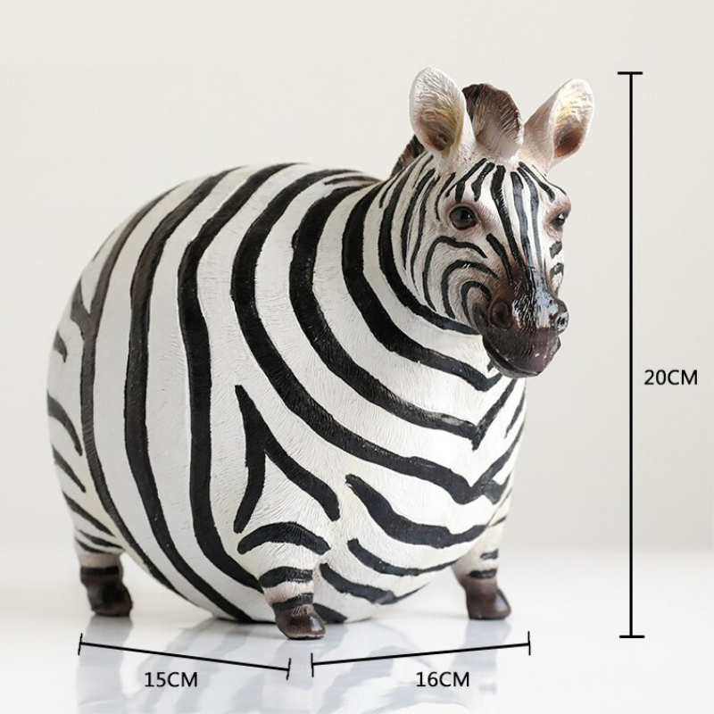 Figurine di Zebra grassa