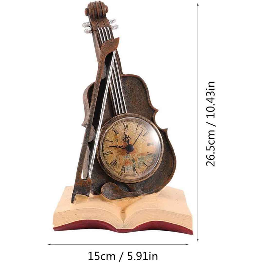 Vintage Violin Clock