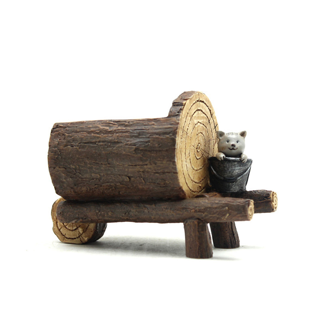 Simulation Woodgrain Plant Pot