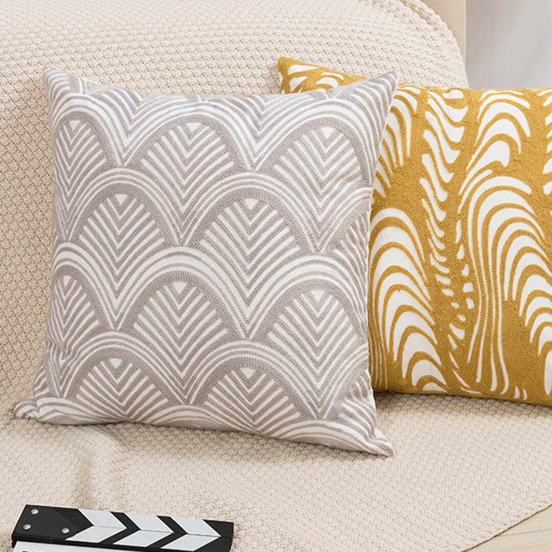 Coussin d'oreiller brodé