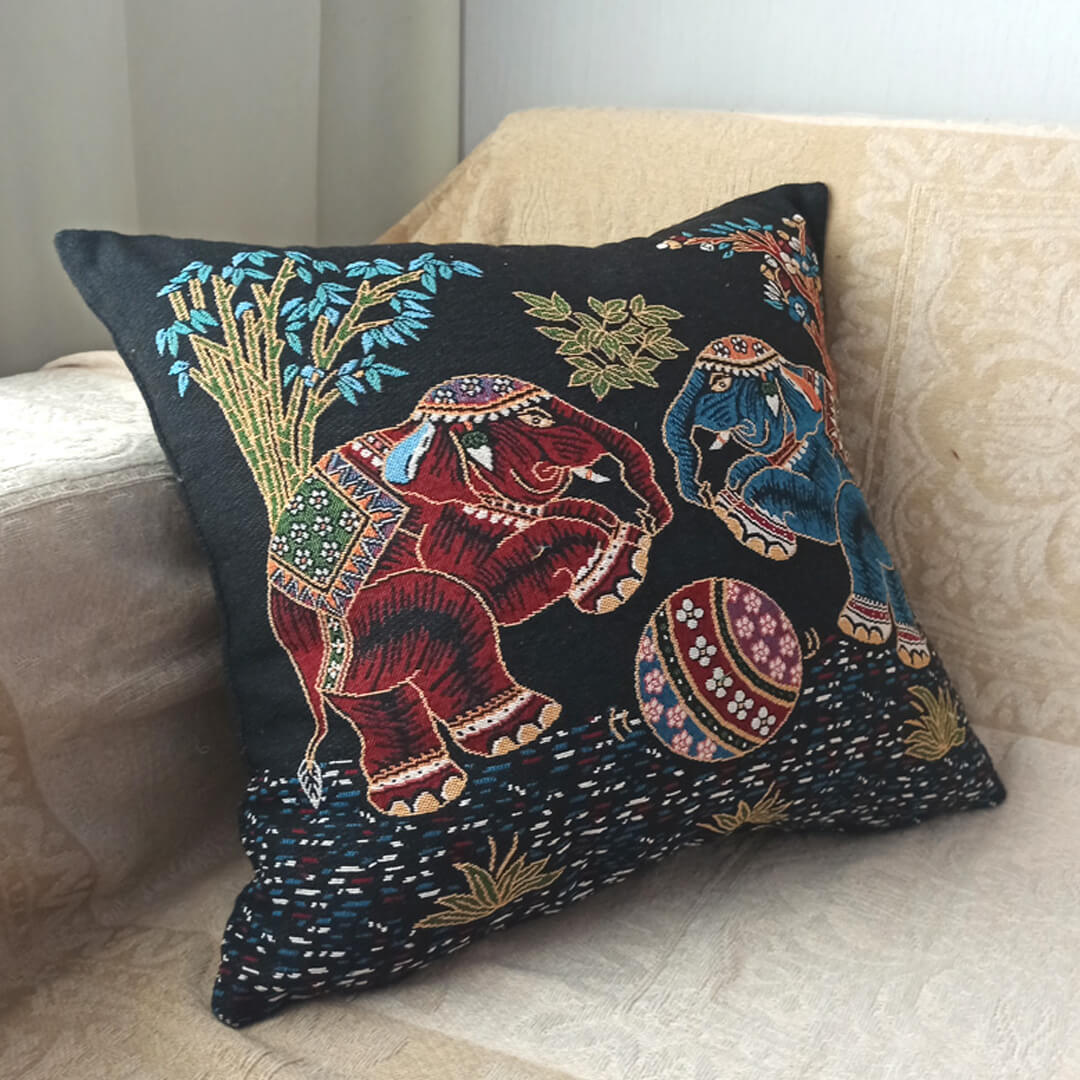 Elephant Double-sided Cushion Cover