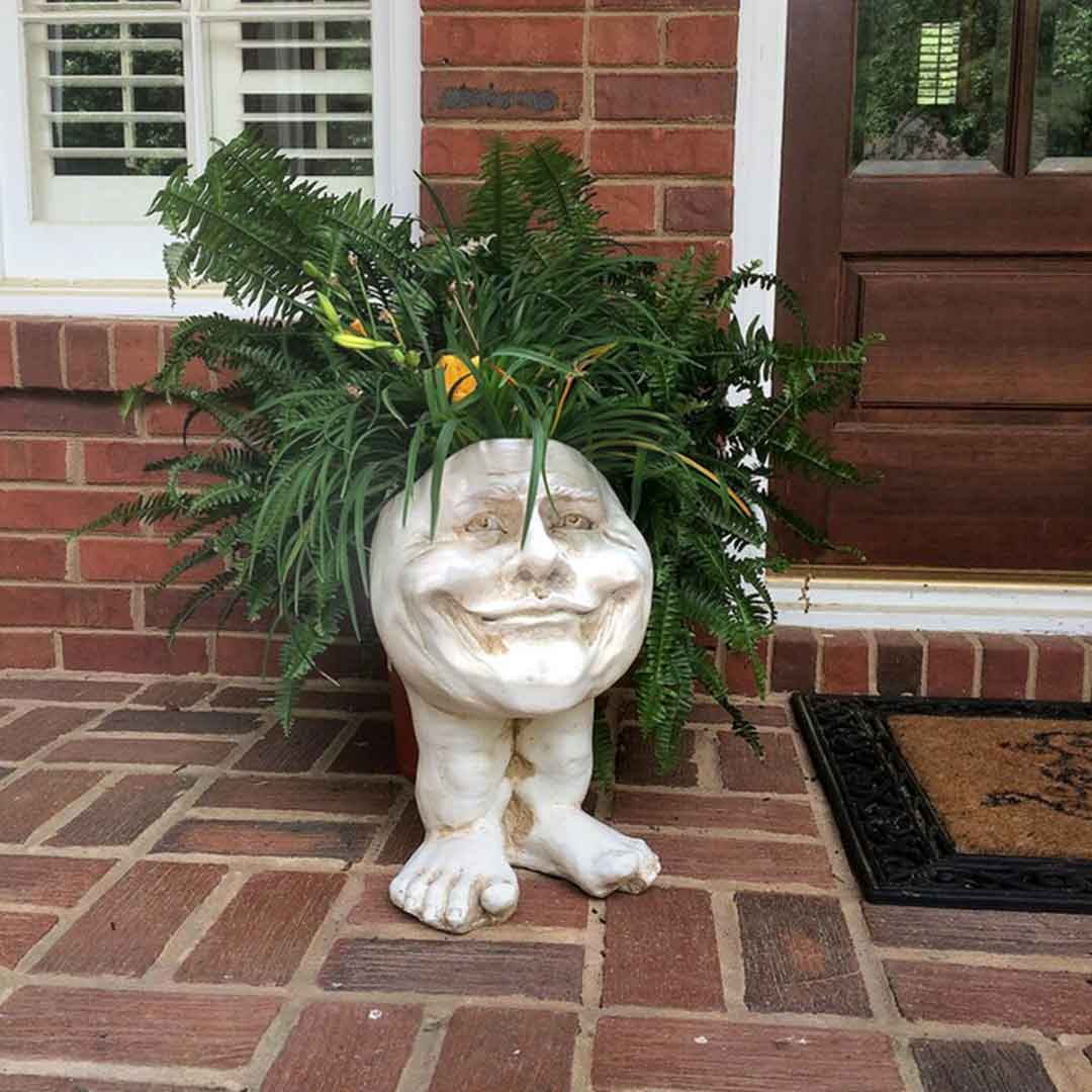 Muggle Face Statue Planter
