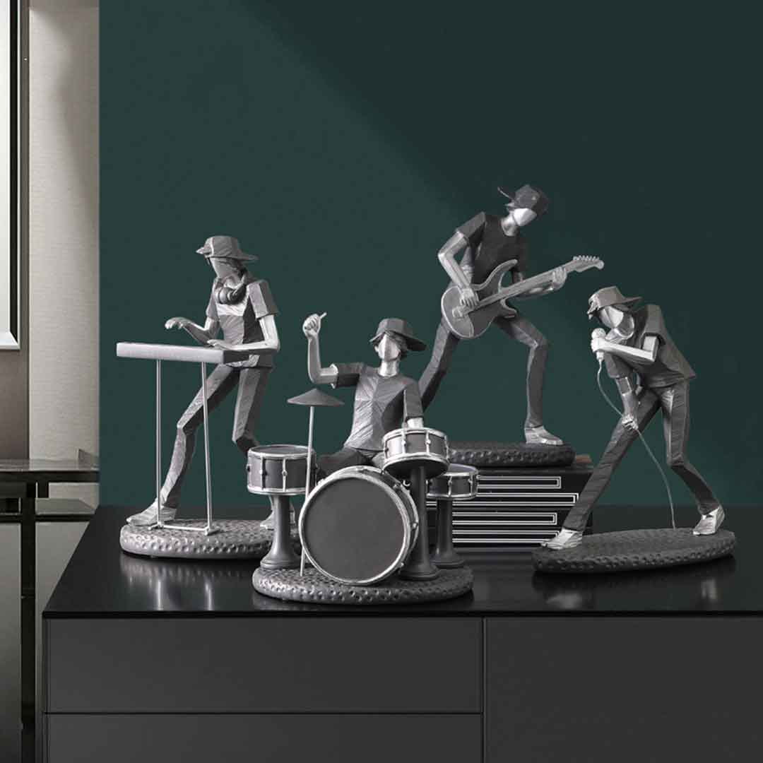 Figurines de groupe de rock