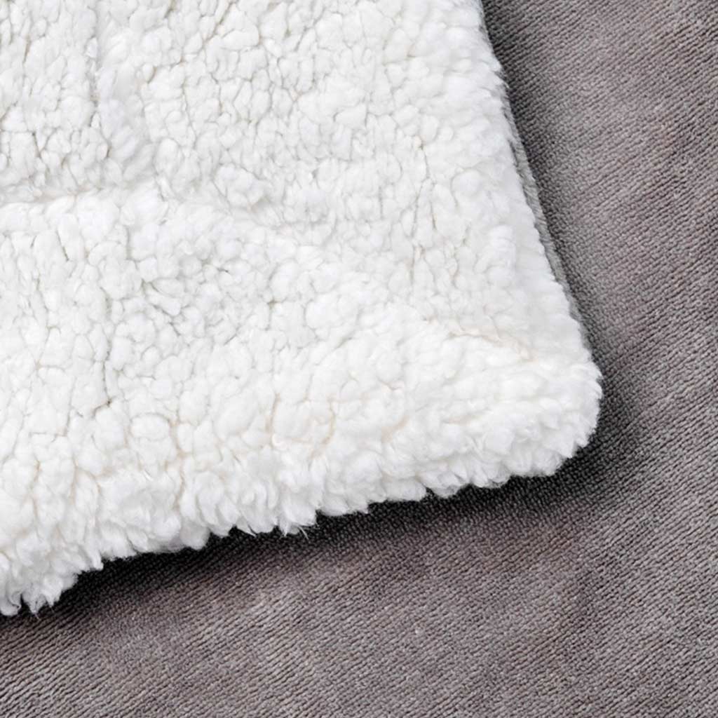 Solid Color Sherpa Fleece Blanket