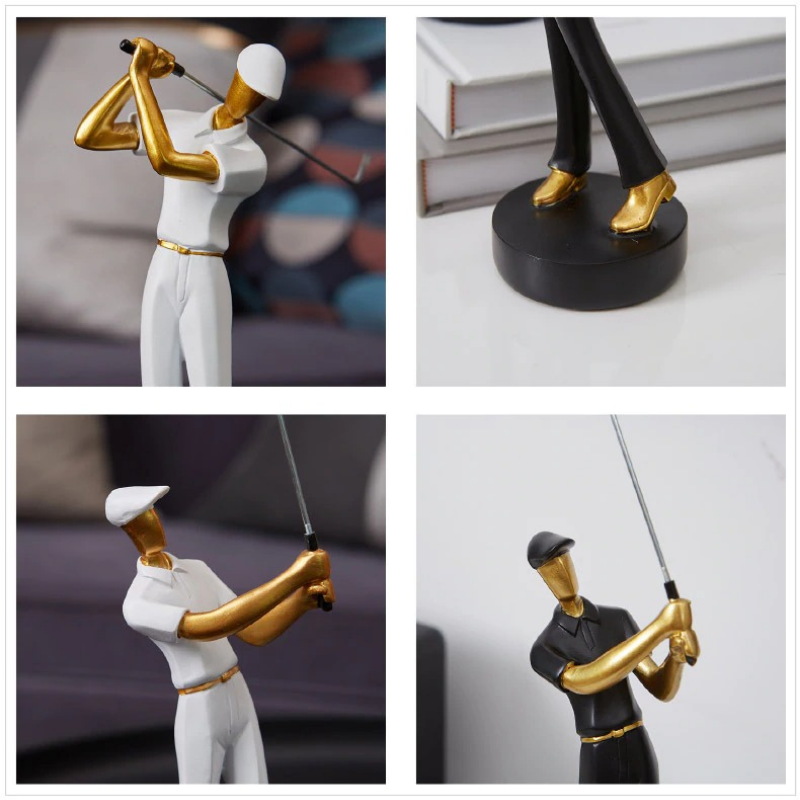 Figurine moderne del giocatore di golf