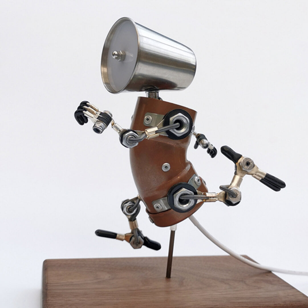 Lampe Robot Athlète Running Steampunk