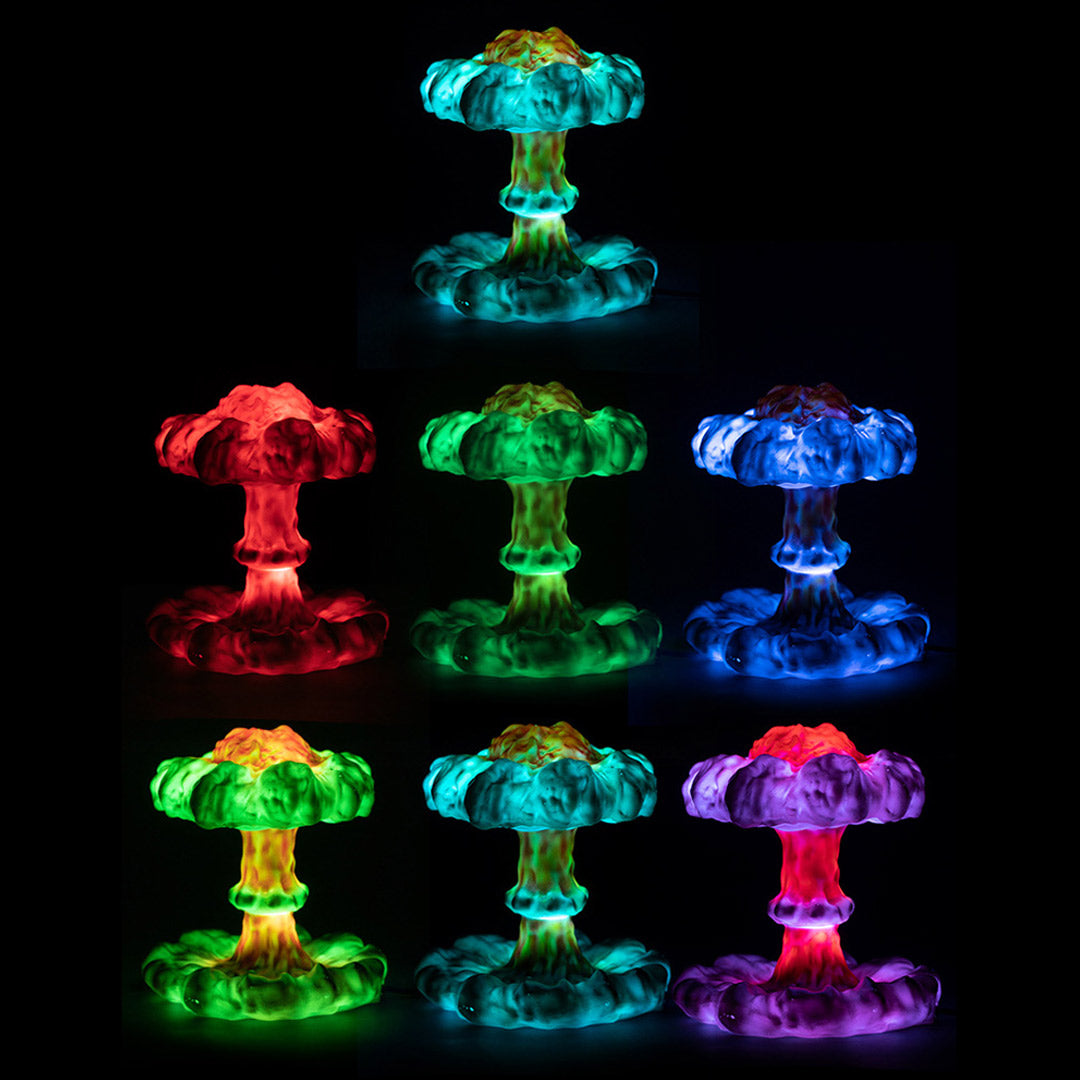 Lampe Nuage Champignon Explosion Nucléaire 3D