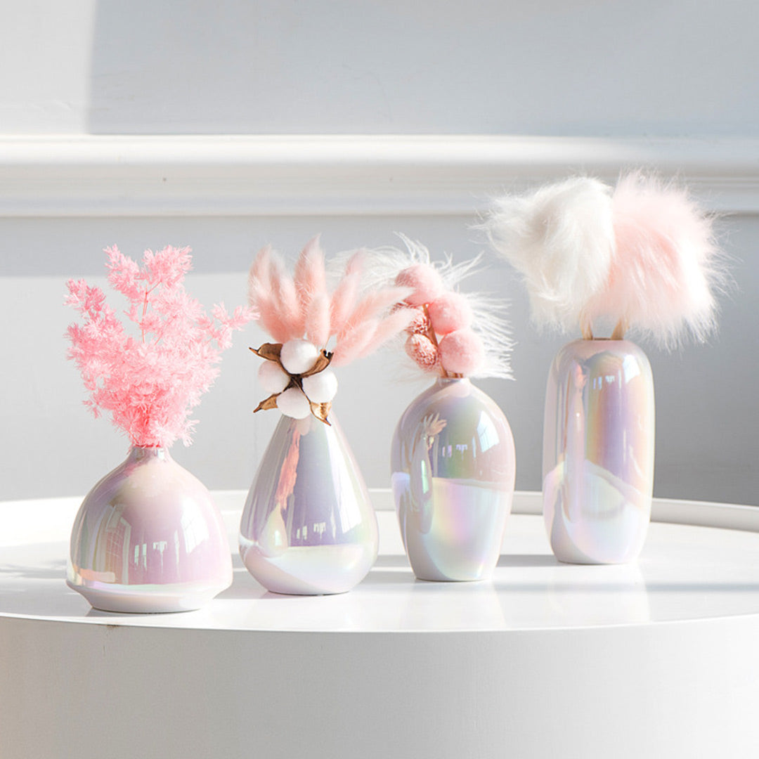 Kreative Regenbogen-Keramikvase