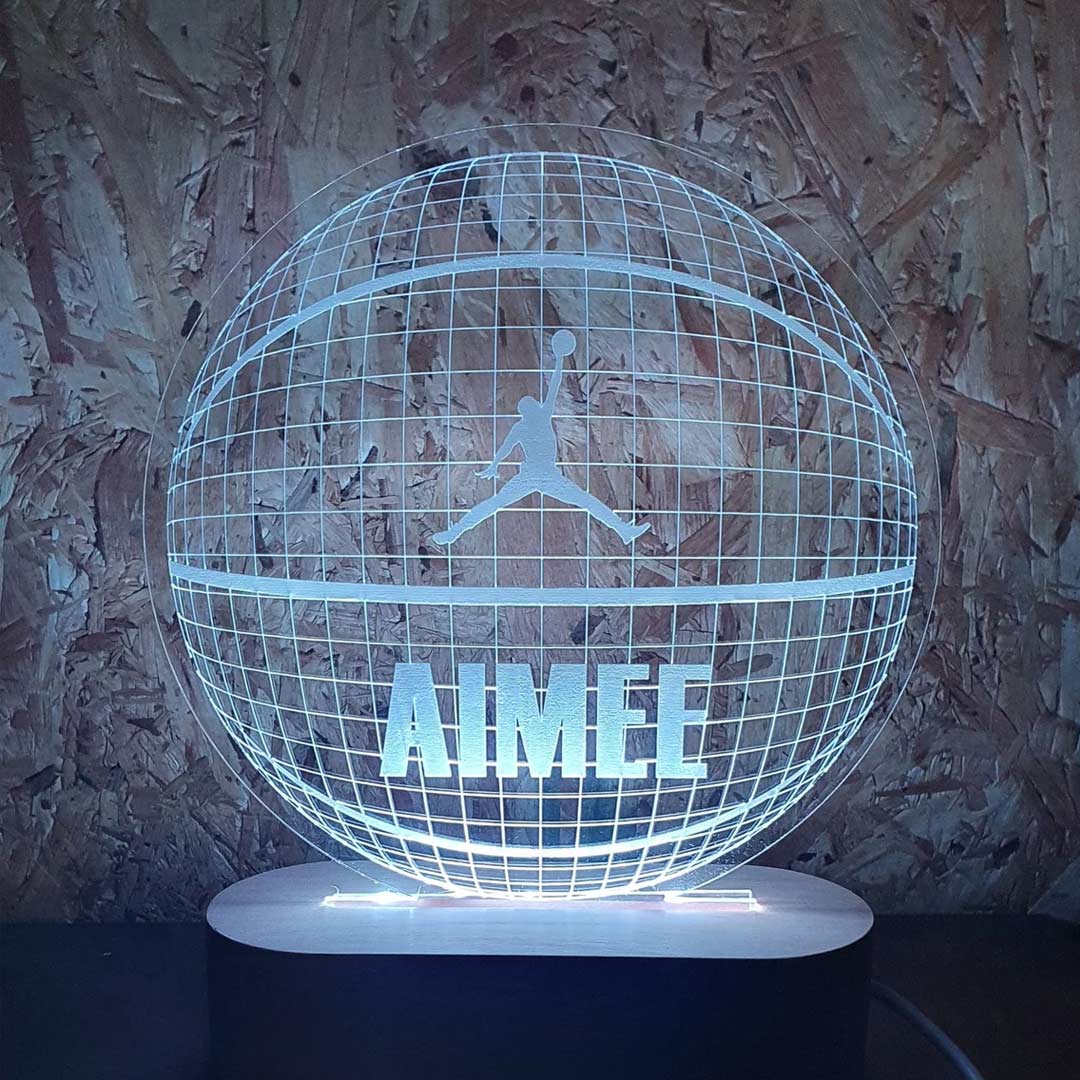 Personalised 3D Basketball Night Light