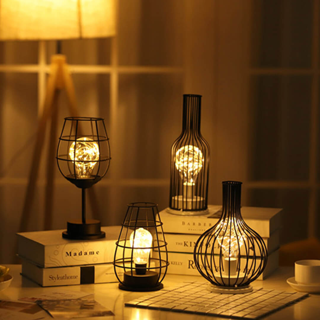 LED Wrought Iron Creative Table Lamp